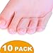 Sumifun Pinky Toe Separators, 10 PCS Clear Little Toe Spacers with 3 Loops for Small Toes, Pinkie, Corn, Blister Pain Relief, Toe Separators for Overlapping Toes, Curled Toe