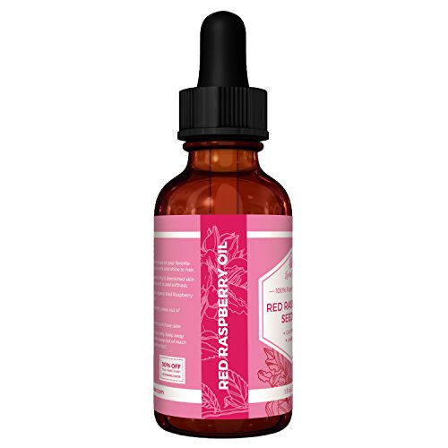 Red Raspberry Seed Oil by Leven Rose - 100% Organic, Natural for Face, Hands, Scars, and Breakouts - 1 oz