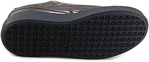 Puma Basket Platform Metallic Women US 8 Black Sneakers