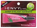 Kiss I Envy Strip Eyelash With Aloe Adhesive Black 0.25oz