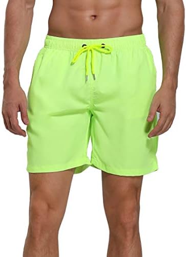NEOSAN Men's Swim Trunks Beach Board Shorts Dry Quickly Stripe Bathing Suits