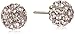 Amazon Essentials 14k Yellow Gold with Swarovski Crystal Elements Button Stud Earrings, (previously Amazon Collection)