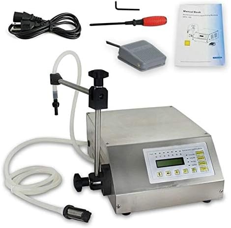 LZSUS Mini Portable Electric Digital Control Pump Liquid Filling Machine LCD Display Milk Bottles Filler 220V