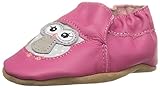 Robeez Girls' Soft Soles, Owl Playmates Bright Pink, 6-12 Months M US Infant