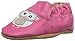Robeez Girls' Soft Soles, Owl Playmates Bright Pink, 6-12 Months M US Infant