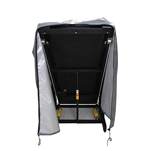 Treadmill Cover, Folding Running Machine Protective Cover Dustproof Waterproof Cover and Water-Resistant Fitness Equipment Fabric Ideal for Indoor Or Outdoor use（Gray） - Thumbnail 4