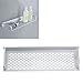 dophee 40cm Shower Caddy, Rectangle Aluminum Bathroom Shower Organizers Bath Kitchen Spice Rack Holder Wall Mounted Rack Shelves Space Storage Organizer Accessories for Bathroom Restroom