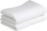 Bloomsbury Mill 75x100cm Organic Cotton Flat Sheets Twin Pack White