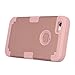iPhone SE Case, Pandawell Hybrid Heavy Duty Shockproof Full-Body Protective Case with Dual Layer [Hard PC+ Soft Silicone] Impact Protection for Apple iPhone SE/iPhone 5S - Rose Gold