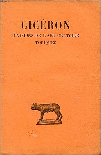 Amazon Fr Divisions De L Art Oratoire Topiques Ciceron Texte Etabli Et Traduit Par Henri Bornecque Ediz Con Testo A Fronte Livres