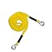 RPS Outdoors Yellow 14' SI-2034 Recovery Tow Rope (4,500 lb. Break Strength) with Safety Steel Forged Hooks (14 Ft. x 1.25 in.)