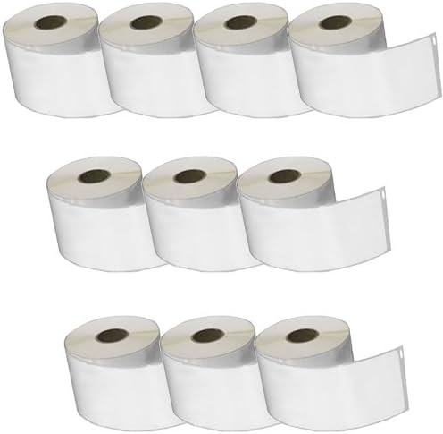 10x Compatible 11354 57mm x 32mm White Address Labels for Dymo LabelWriter & Seiko Label Printers, 1000 Labels per Roll
