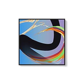 Framed Canvas Wall Art for Living Room, Bedroom Abstract Canvas Prints for Modern Home Decoration Ready to Hang - 16"x16" inches