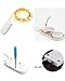 Fairy String Lights 6.5ft 20 LED Silver Copper Wire String Lights Battery Powered Starry Firefly Fairy Moon Light for DIY Dinner Party Bedroom Holiday Home Indoor Decoration (16 Pack Warm White)