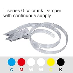PLK 6Pcs Ink Damper Head Damper Dumper Filter for