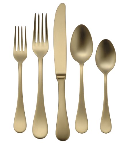 Oneida Vivanti Alessandra 5-Piece Place Setting, Gold