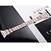 Secbolt Bling Bands Compatible with Apple Watch 38mm 40mm Iwatch Series 6/5/4/3/2/1/SE Stainless Steel Hollowed-out Replacement Wristband, Rose Gold
