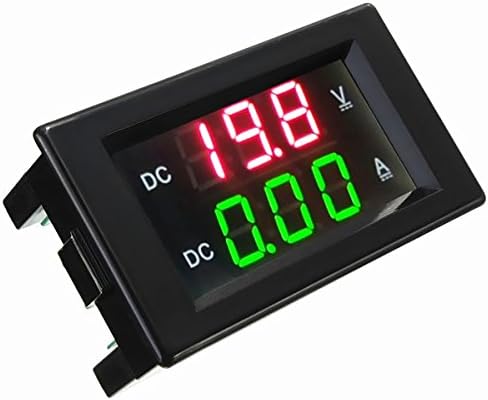 YB4835VA 0-100V 20A Double Display Voltmeter Current Meter Digital LED