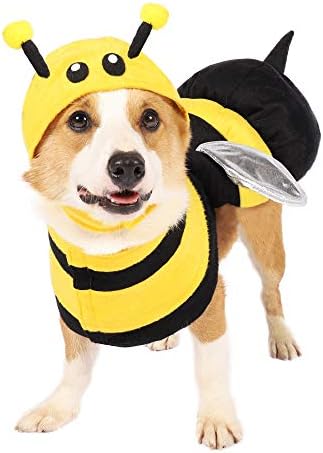 Spooktacular Creations Halloween Bee Dog Pet Costume for Halloween Dress-up Party, Role Play, Carnival Cosplay, Holiday Decorations Clothes Spooktacular Creations Halloween Bee Dog Pet Costume for Halloween Dress-up Party, Role Play, Carnival Cosplay, Holiday Decorations Clothes