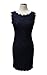 Berydress Women's Midi Dress Slimming Full Lace Party Cocktail Dress (US14, Navy)