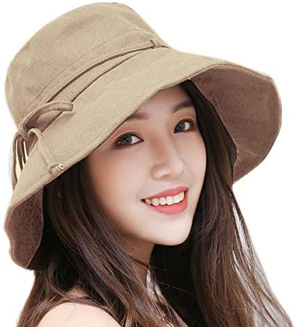 HAPEE Womens Garden Hat,Both Sides wear, Foldable Wide Brim UPF 50+,pefect for Women Fishing