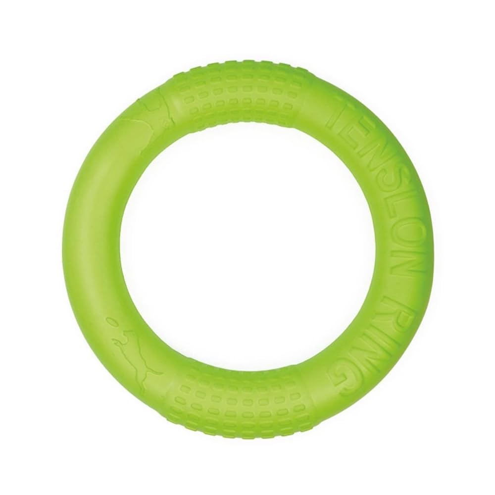 Record - Floating Ring for Dogs - Size: Diameter 26.5 cm - Green - Dog Toy in Water - Made of Eva, Solid and Durable Material - Easy to Grip