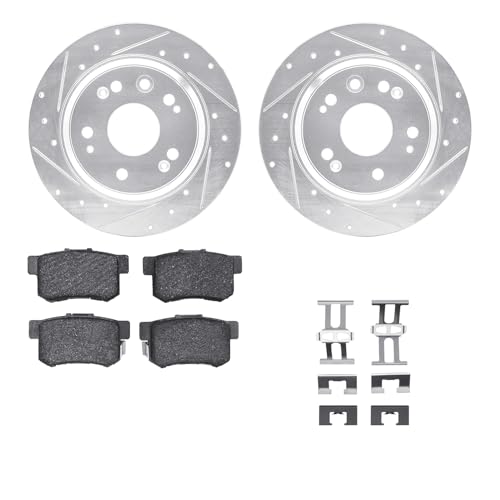 R1 Concepts Rear Brake Kit Fits 2002-2004 Acura RL| Performance Sport Pads, Dri…
