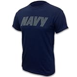Armed Forces Gear Men's Navy Military Reflective PT Shirt