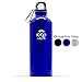321 STRONG 500 mL (16.9 Fluid Ounce) Aluminum Water Bottle, Metallic Blue