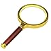 cnomg 3.5X Magnifying Glass Rosewood Handheld Magnifier Jewelry lens Loupe Perfect Viewing Coin, Reading, Insect, Hobby, and Observation Classroom Science 2.6'' Dia