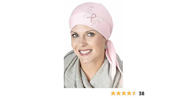 Breast Cancer Hat Pink with Pink Ribbon 