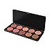 BH Cosmetics Nude Blush - 10 Color Blush Palette