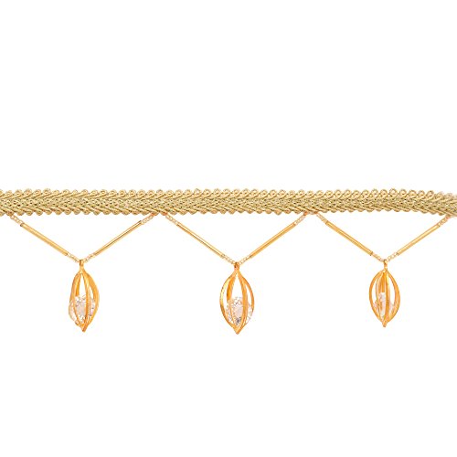 Golden Cord Tassel New Beaded Fringe Trim Sewing Costume Crafts By The Yard