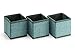 Set of 6 Fabric Drawer/Dresser Organizer Baskets, Foldable Storage Cubes, Closet Collapsible organizing Bins/Boxes, Perfect for Bras, Socks, Panties, Scarves, Tights, Bikinis, etc. (Earthy Teal)