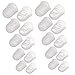 BCP 5 Different Sizes Guitar Fingertip Protectors Silicone Finger Guards for Ukulele Electric Guitar(Clear Color)