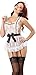 QinMi Lover Women Sexy Lace Cosplay Costume Lingerie Sleepwear French Maid Apron Babydoll Clubwear