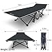 Niceway Oxford Portable Folding Bed Camping Cot with Storage Bag,Weight Capacity to 300 lbs, Strong Stable Collapsible Folding Camping Cot Great for Camping, Traveling and Home Lounging
