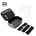 BAGSMART Electronics Travel Organizer Bag for Adaptors, Chargers, iPhone, ipad air, ipad Mini, 9.7'' Ipad Pro, Kindle, Grey