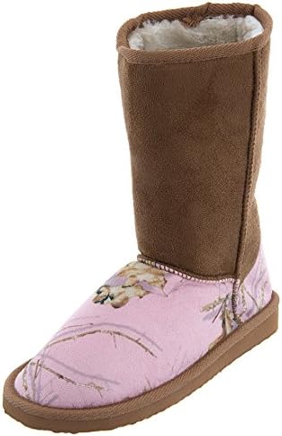 Mossy Oak Women's Pink Camo Bootie Slippers L/9-10