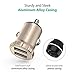 Car Charger RAVPower 24W 4.8A Mini Dual USB Car Adapter with iSmart 2.0, Compatible with iPhone Xs XS Max XR X 8 7 Plus, iPad Pro Air Mini and Galaxy S9 S8 Plus, Edge Note Series and More (Gold)