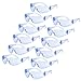 JORESTECH Eyewear Protective Safety Glasses, Polycarbonate Impact Resistant Lens Pack of 12 (Blue) primary