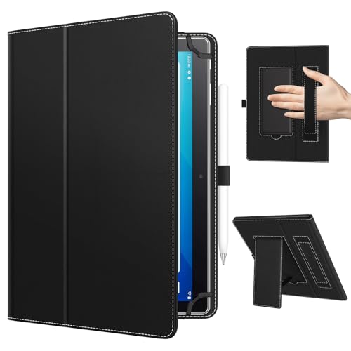 TiMOVO Universal Case for 10.1-Inch Tablet, Black | Touch Screen 9.6-11 Inch Android Tablets, Stylus Loop, Lightweight and Foldable, Hand