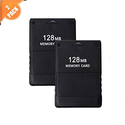 RayPuls 2Pack PS2 Memory Card 128MB High Speed Storage Memory Card for