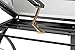 SD STUDIO DESIGNS Futura Crafting, Drafting, Drawing Table with Adjustable Top, Black and Clear Glass,43.25
