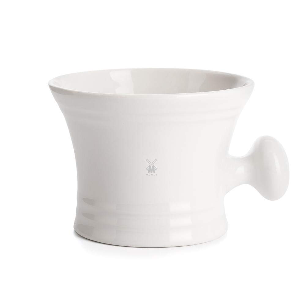 MÜHLE White Porcelain Shaving Bowl with Handle (RN4)