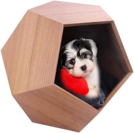 Meng pet Solid Wood Pet Cat Bed - Multifunctional Solid Wood Furniture - Pet Tent House - Pet Tent Bed - Suitable for Indoor or Outdoor