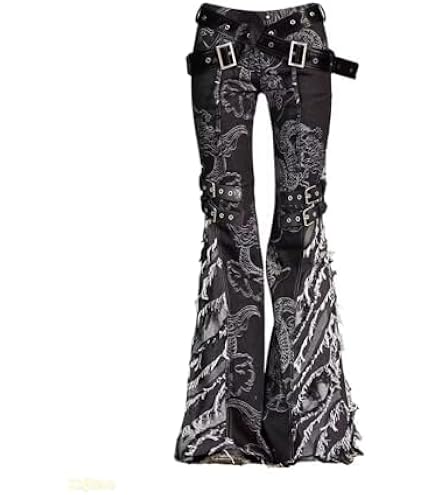 Women's Y2K Aesthetics Jeans Acubi Fairy Grunge Low-Rise Washed