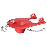 Korky 100BP Ultra High Performance Flapper Fits Most Toilets - Long Lasting Rubber - Easy to Install - Made in USA, Small, Red