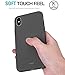 TOZO for iPhone X Case, Soft TPU Gel Skin [1.0mm Ultra Thin] slim Soft Protective Cover (TPU Matte Soft Black)
