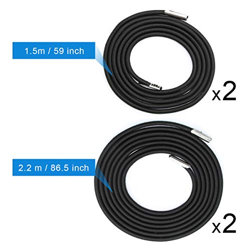 Universal Zero Gravity Chair Repair Cord Kit, 4 Pack Replacement Elastic Cords Repair Tool Kit for Repairing Zero Gravity Chair, Recliners
